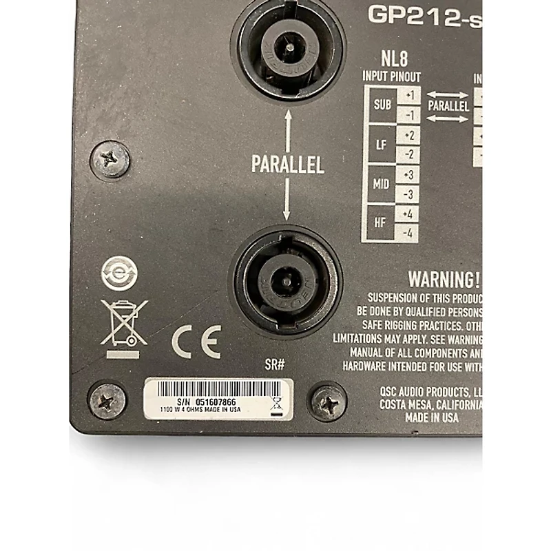 Used QSC GP212-SW Unpowered Subwoofer