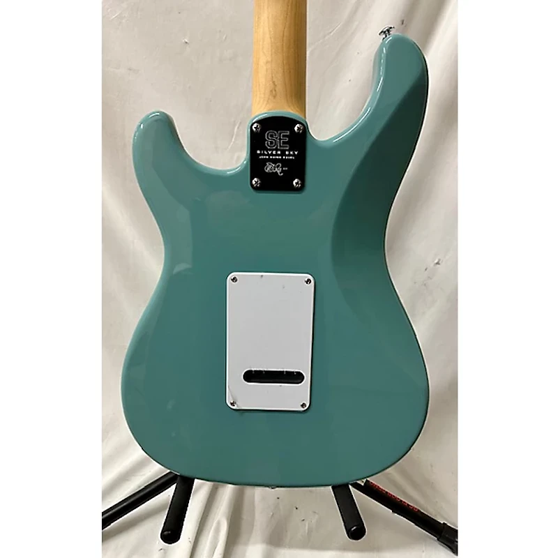 Used PRS SE Silver Sky STONE BLUE Solid Body Electric Guitar