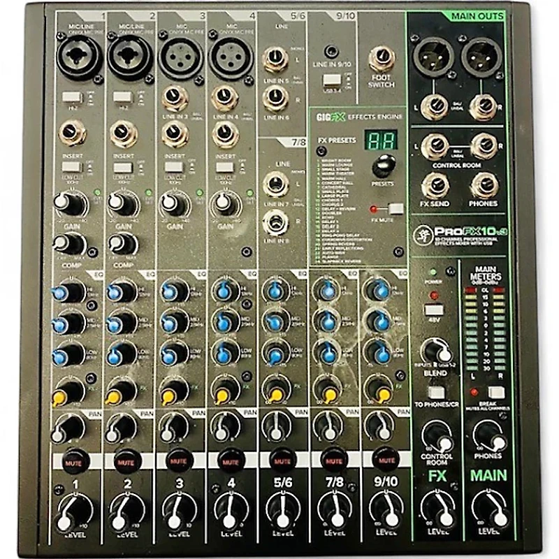 Used Mackie PROFX10 V3 Unpowered Mixer