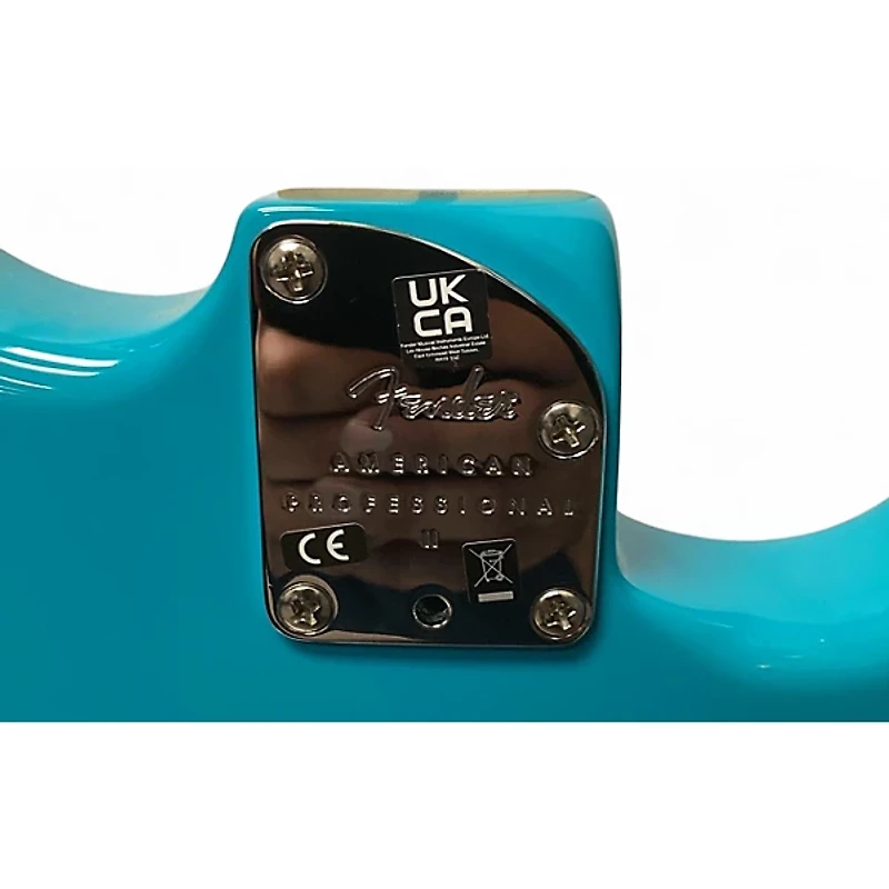 Used Fender American Professional II Stratocaster Miami Blue Solid Body Electric Guitar