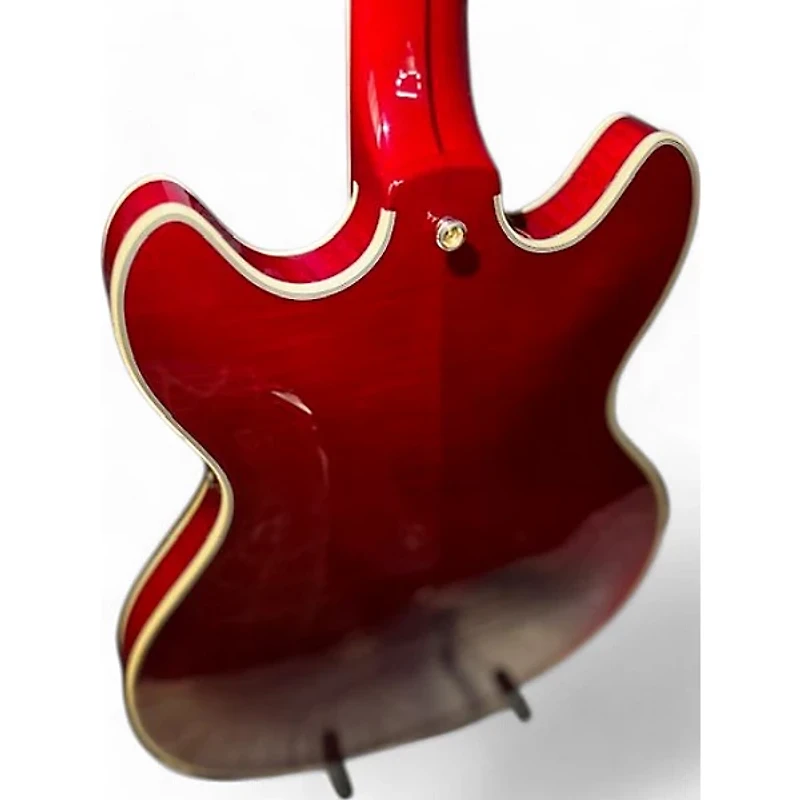 Used D'Angelico EX DCSP Cherry Hollow Body Electric Guitar