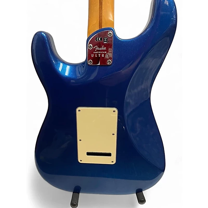Used Fender American Ultra Stratocaster Metallic Blue Solid Body Electric Guitar