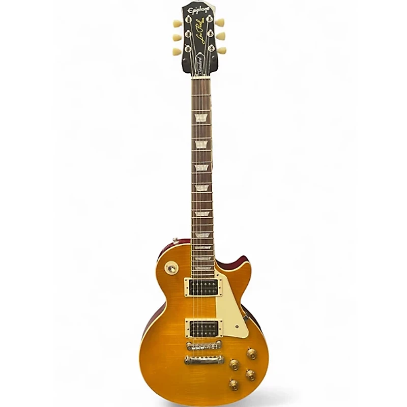 Used Epiphone Les Paul Standard Lemon Burst Solid Body Electric Guitar