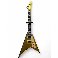 Used ESP KH-V Metallic Gold Sparkle Solid Body Electric Guitar
