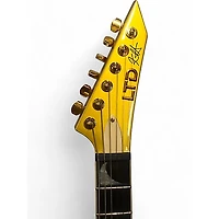 Used ESP KH-V Metallic Gold Sparkle Solid Body Electric Guitar