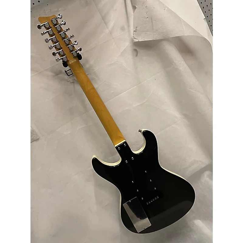 Used Danelectro Hodad 12 string Black Sparkle Solid Body Electric Guitar