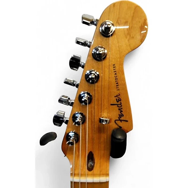 Used Fender American Ultra Stratocaster HSS ARTIC PEARL Solid Body Electric Guitar