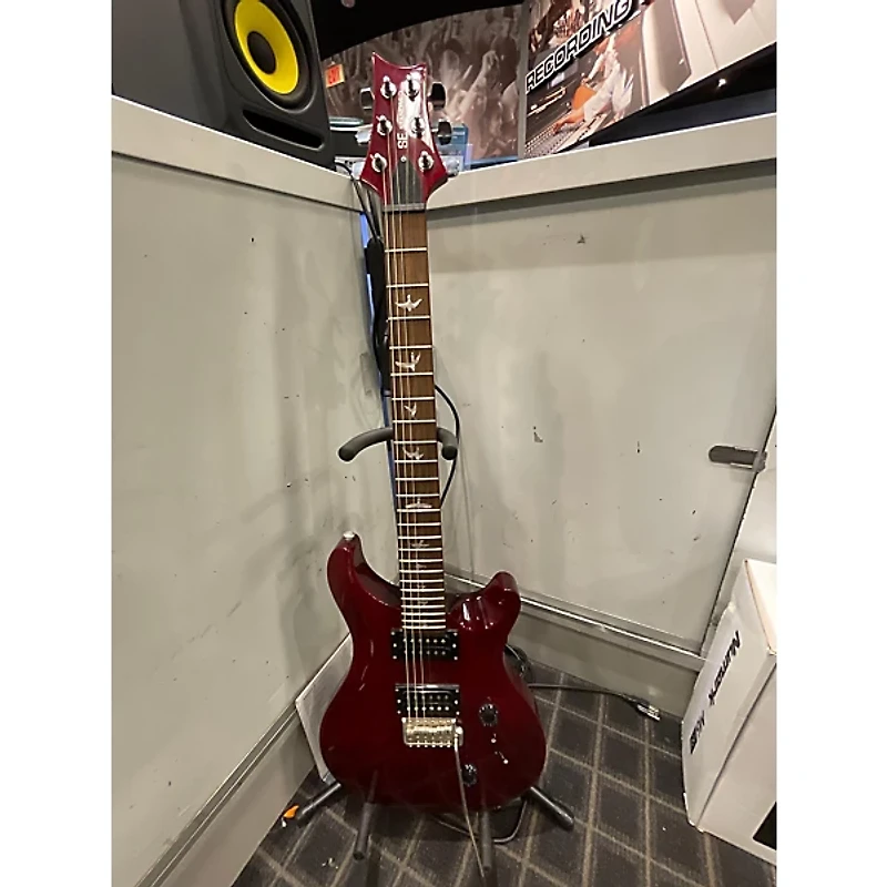 Used PRS SE Standard 24 Wine Red Solid Body Electric Guitar
