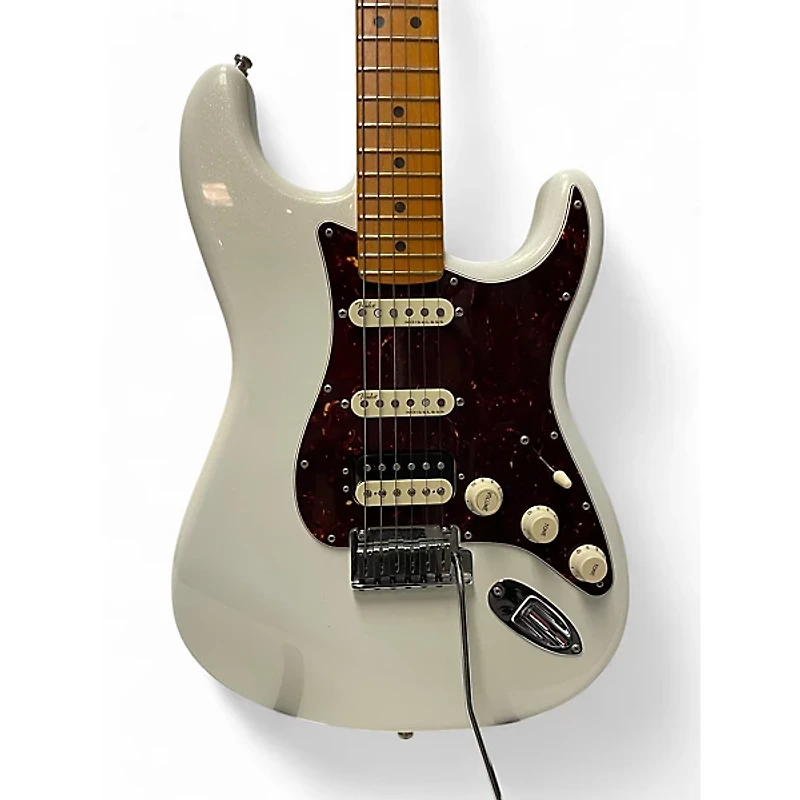Used Fender American Ultra Stratocaster HSS White Solid Body Electric Guitar