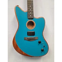 Used Fender Acoustasonic Jazzmaster Ocean Turquoise Acoustic Electric Guitar