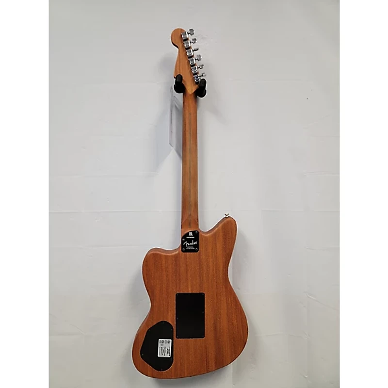 Used Fender Acoustasonic Jazzmaster Ocean Turquoise Acoustic Electric Guitar