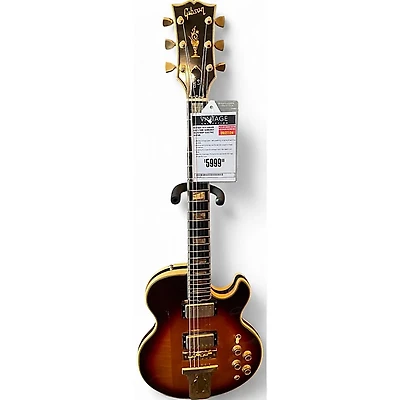 Vintage 1974 Gibson L5S 3 Tone Sunburst Solid Body Electric Guitar