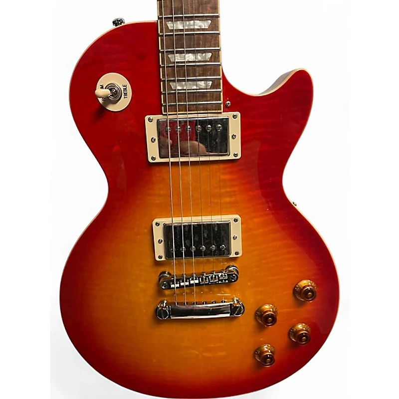 Used Epiphone Les Paul Standard Pro Cherry Sunburst Solid Body Electric Guitar