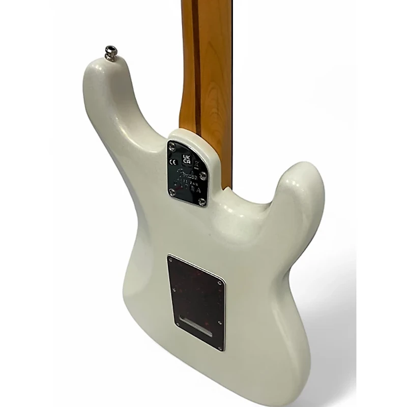 Used Fender American Ultra Stratocaster Pearl White Solid Body Electric Guitar