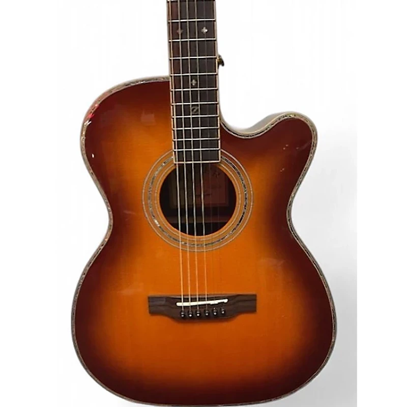 Used Zager zad-900ce AMBER BURST Acoustic Electric Guitar