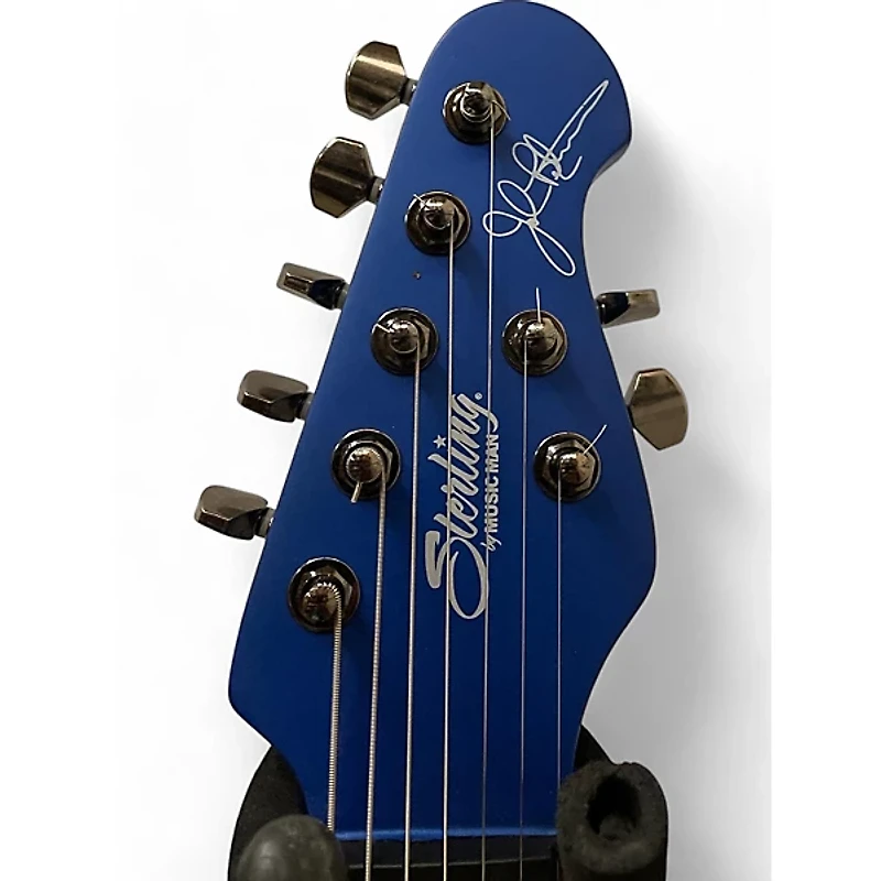 Used Sterling by Music Man majesty 7 Blue Solid Body Electric Guitar