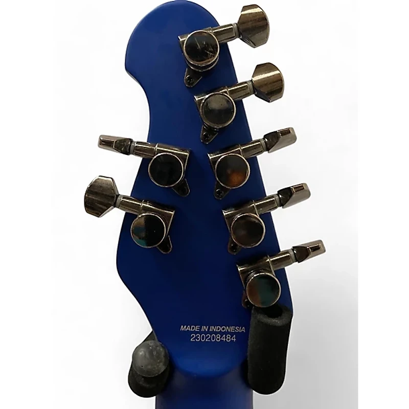 Used Sterling by Music Man majesty 7 Blue Solid Body Electric Guitar