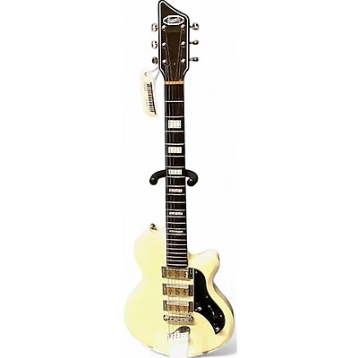 Used Supro 2030BM Hampton White Solid Body Electric Guitar