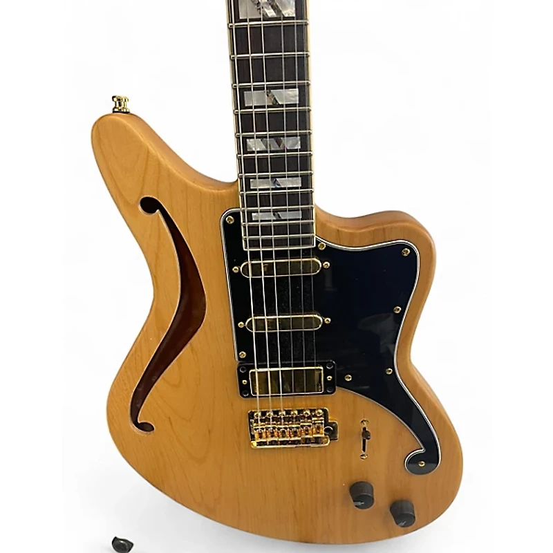 Used D'Angelico Bedford Deluxe SH Custom Natural Solid Body Electric Guitar
