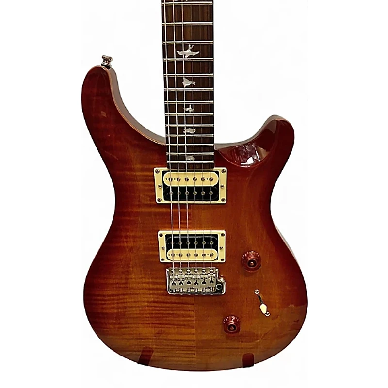 Used PRS SE Custom 24 Tabaco Burst Solid Body Electric Guitar