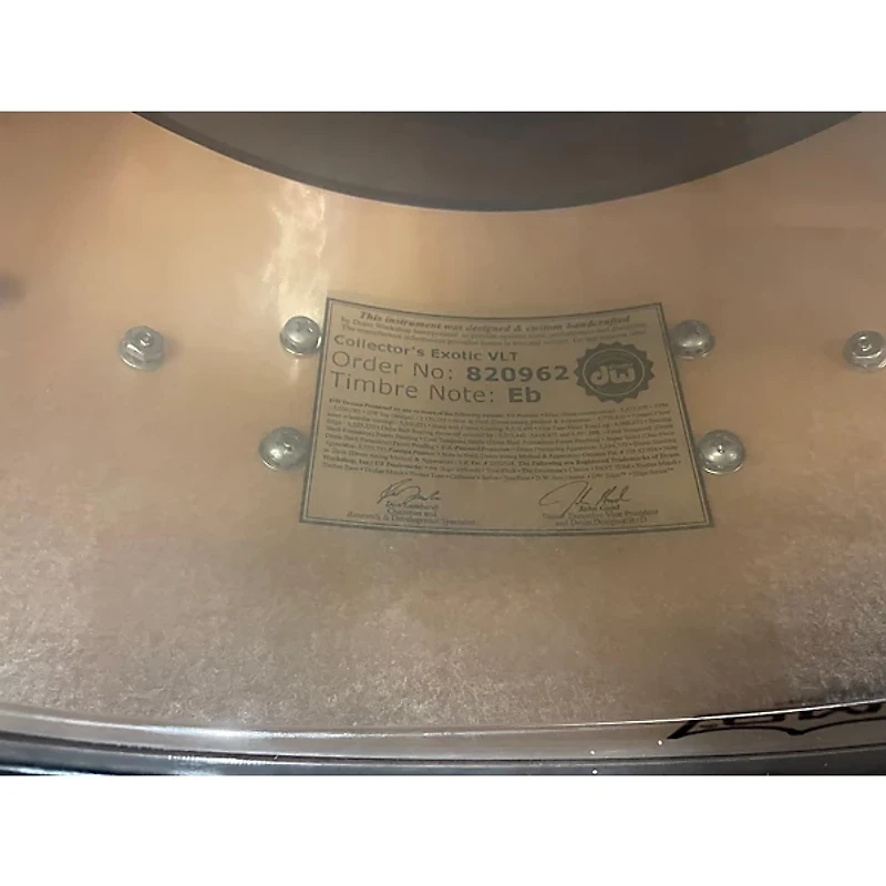 Used DW 14X6.5 Collector's Series Exotic Snare Drum Exotic