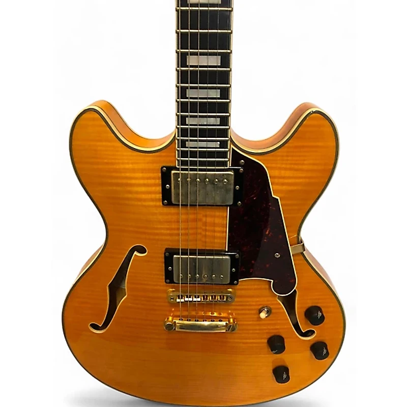 Used D'Angelico EX-DC Natural Hollow Body Electric Guitar