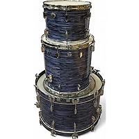 Used Pearl 3 piece President Series BLUE OYSTER Drum Kit
