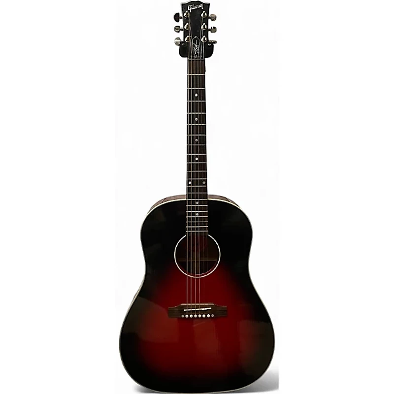 Used 2021 Gibson J-45 Acoustic-Electric Guitar Vermillion Burst Acoustic Electric Guitar