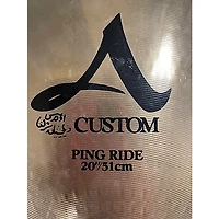 Used Zildjian 20in A Custom Ping Ride Cymbal