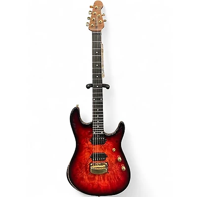 Used 2021 Ernie Ball Music Man Jason Richardson Signature Cutlass Rorschach Red Solid Body Electric Guitar