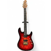 Used 2021 Ernie Ball Music Man Jason Richardson Signature Cutlass Rorschach Red Solid Body Electric Guitar