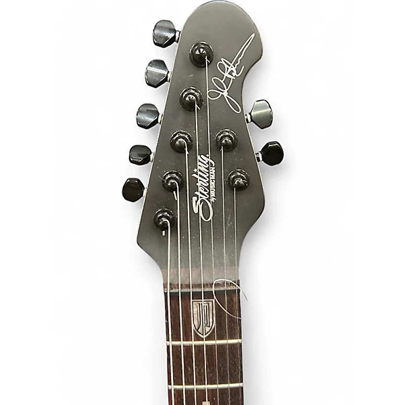Used Sterling by Music Man John Petrucci JP157 7 String Black Solid Body Electric Guitar