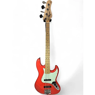 Used Tagima TJB-435 Fiesta Red Electric Bass Guitar