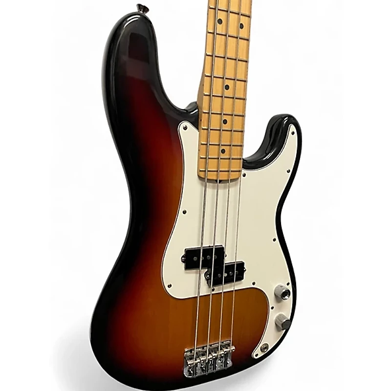 Used Fender American Standard Precision Bass Brown Sunburst Electric Bass Guitar