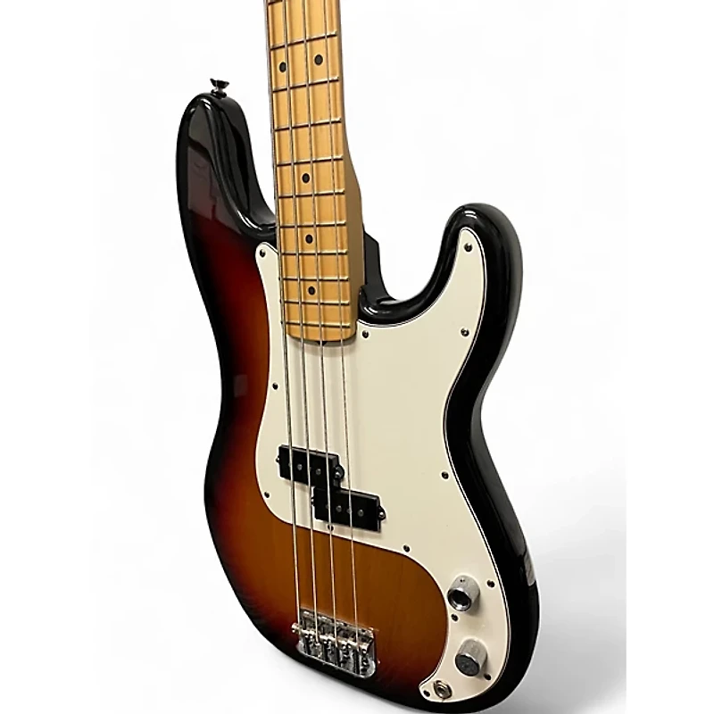 Used Fender American Standard Precision Bass Brown Sunburst Electric Bass Guitar
