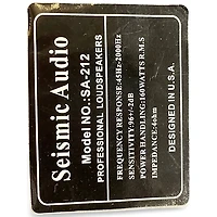 Used Seismic Audio SA212 Guitar Cabinet