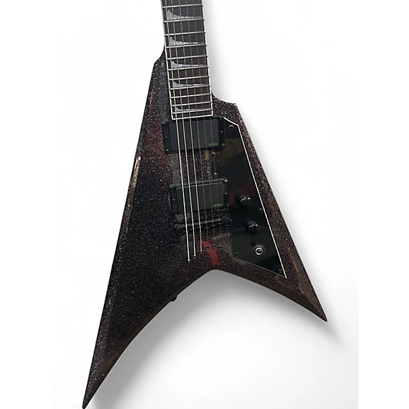Used ESP ESP LTD Kirk Hammett Signature KH-V Electric Guitar black sparkle Solid Body Electric Guitar