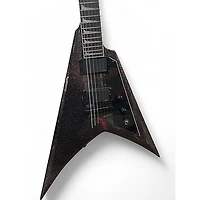 Used ESP ESP LTD Kirk Hammett Signature KH-V Electric Guitar black sparkle Solid Body Electric Guitar