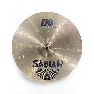 Used SABIAN 14in B8 Thin Crash Cymbal