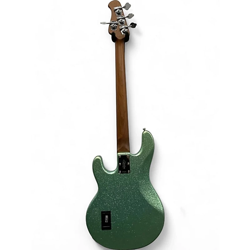 Used Sterling by Music Man StingRay Ray34 Sparkle Seafoam Sparkle Electric Bass Guitar