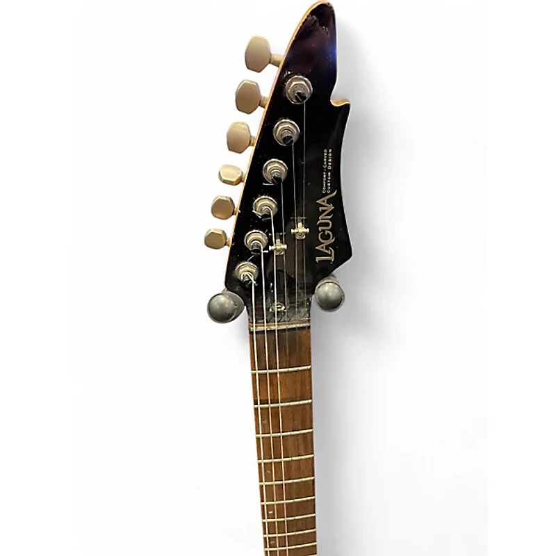 Used Laguna le422 Silver Solid Body Electric Guitar