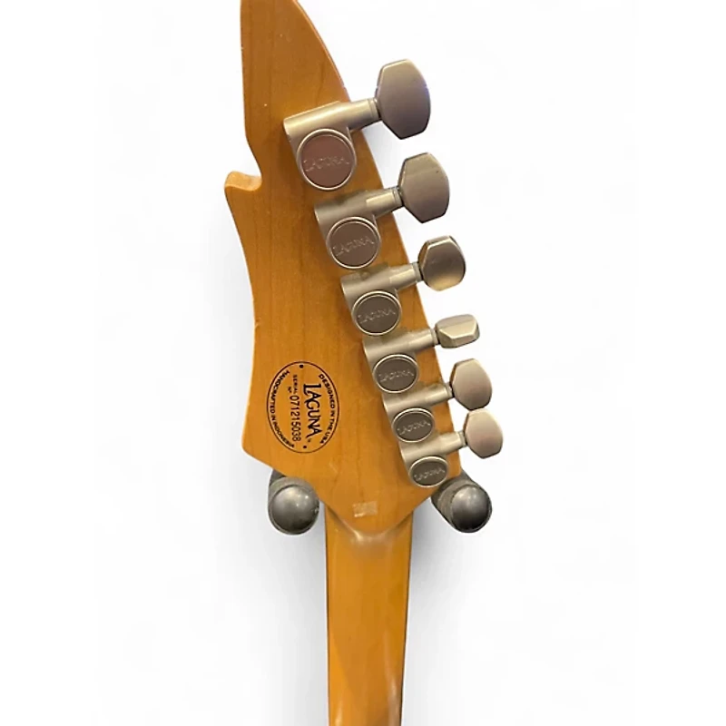 Used Laguna le422 Silver Solid Body Electric Guitar