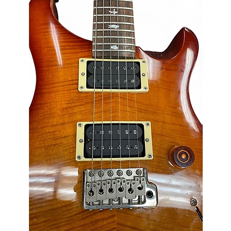 Used PRS SE Custom Sunburst Solid Body Electric Guitar