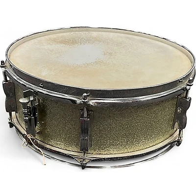 Vintage 2020 Ludwig 14X5 Classic Jazz Festival Snare GOLD SPARKLE Drum