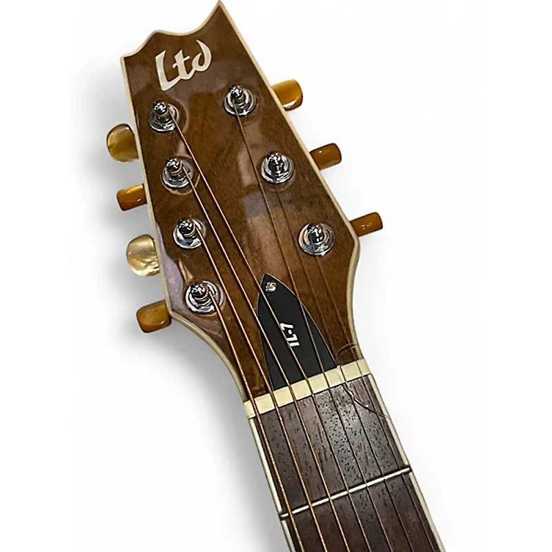 Used ESP LTD TL7 BLACK Acoustic Electric Guitar