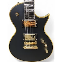Used ESP EC1000 Deluxe Black and Gold Solid Body Electric Guitar