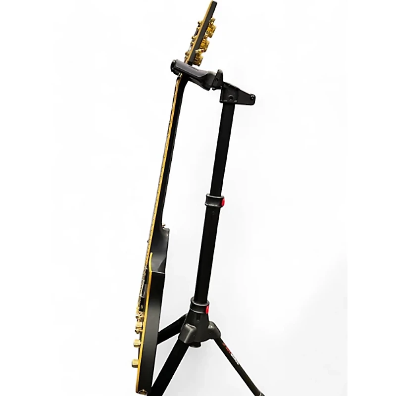 Used ESP EC1000 Deluxe Black and Gold Solid Body Electric Guitar