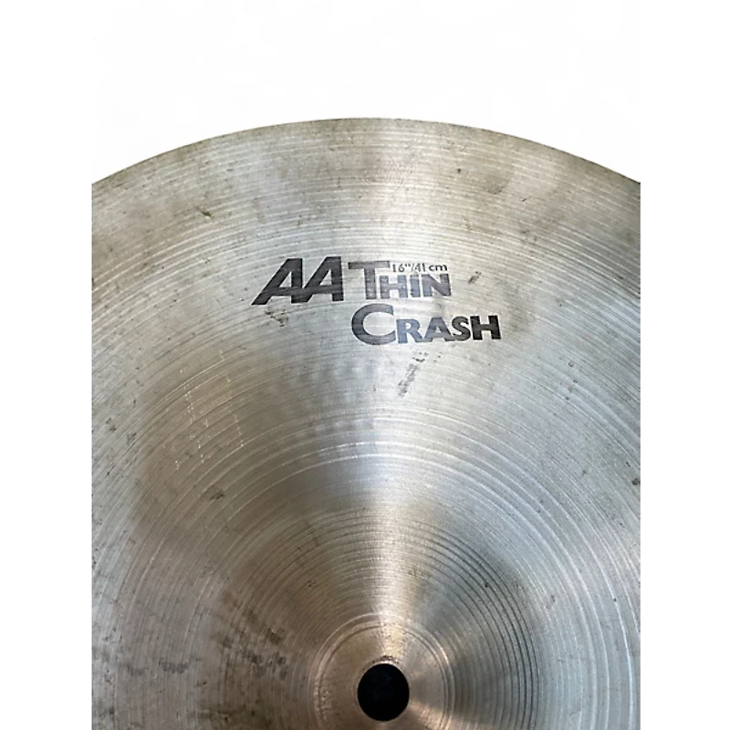 Used SABIAN 16in AA Thin Crash Cymbal