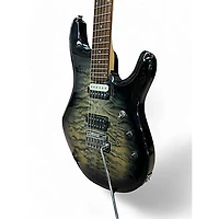 Used Sterling by Music Man JP100 QUILTED Trans Black Solid Body Electric Guitar