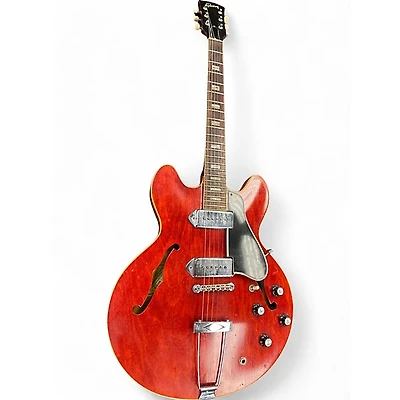 Vintage 1960s Gibson ES330 Wine Red Hollow Body Electric Guitar